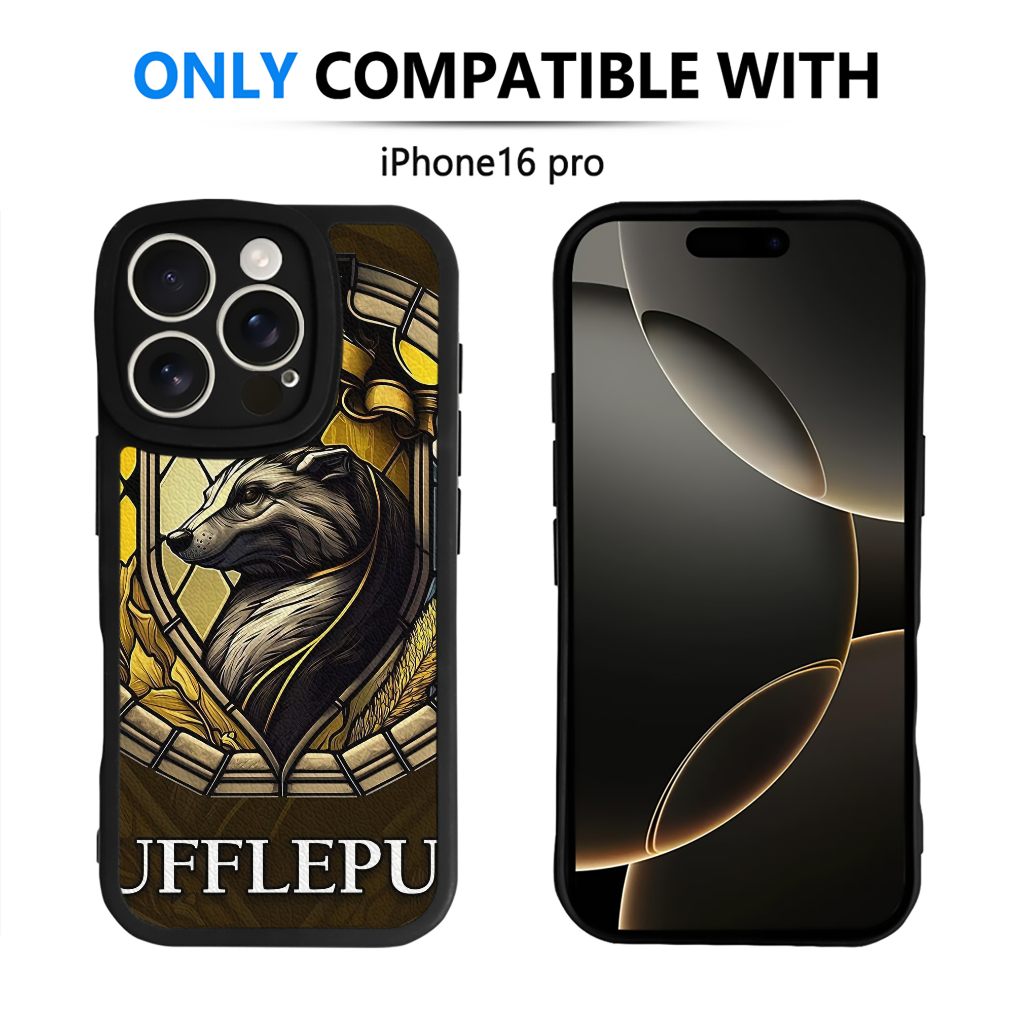 （画像用） Harry Potter ハリー・ポッターシリーズ 【iPhone 16シリーズ対応】シリコンスマホケース（レザー調） 材質：シリコン